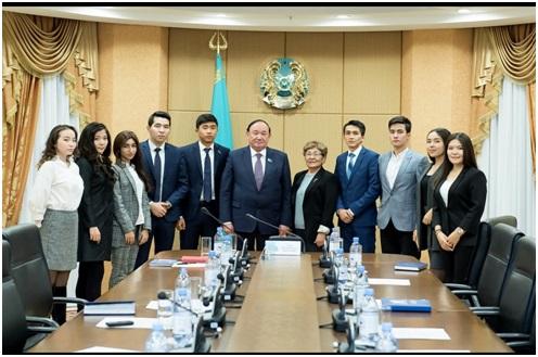 Встреча депутата Сената Парламента Республики Казахстан со студентами специальности «Гидрология», факультета естественных наук .